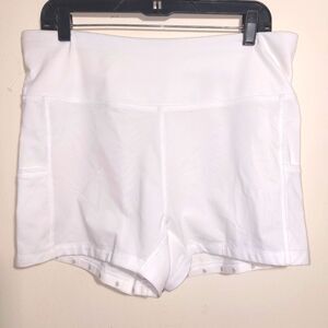 Original Penguin Women's Racquet & Paddle Pickleball White Shorts  Size XL NWOT